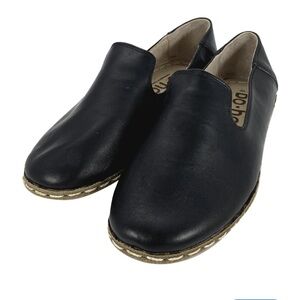 Bo•ho Black Leather Men's Grounding Earthing hand stitched Shoes size EU 41 or 8